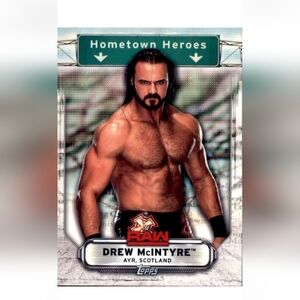 Drew McIntyre 🔥 WWE Wrestling Trading Card 🏆 WWE Champion 🔥 Scottish Warrior